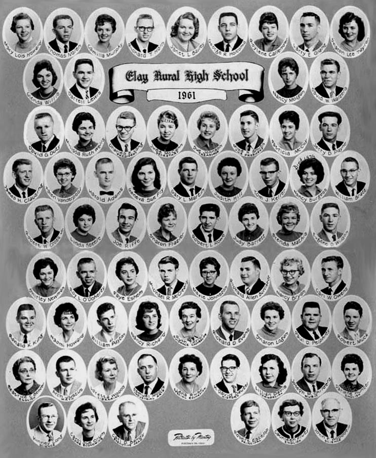 Pictures of the Clay Graduating Class of 1961 Brought to you by Robert W. Cross.  Click To Enter